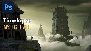 Mystic Tower Concept Art | PHOTOSHOP Timelapse | Photo manipulation
