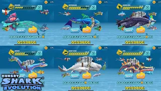 [New] All 23 Sharks Unlocked & info ! (Kraken) - Hungry Shark Evolution