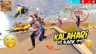 Kalahari Map Is Back ?🙄 Op 1 Vs 4 Gameplay 😱 Free Fire