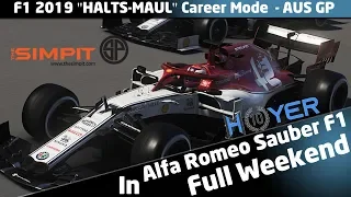 F1 2019 Gameplay - Career Mode in Alfa Romeo F1 - Race 1 Australian Grand Prix