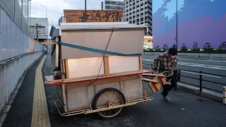 Yatai Fukuoka Japan Popular Chinese Street food stall vendor with ramen made by a Chinese-born owner