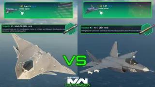 F/A-XX VS J-31 | Strike Fighter Comparison  | Modern Warships