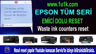 Epson Absorber full Reset - Epson waste ink counter reset - epson service required troubleshooting