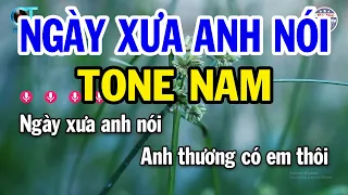 Karaoke Ngày Xưa Anh Nói Tone Nam ( Cm ) Nhạc Sống Mới Nhất 2023 | Phước Hiệp