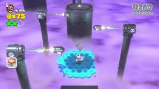 Super Mario 3D World (Wii U) - Footlight Lane (Green Stars, Stamp)