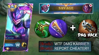 KARRIE USER TRY ABUSING THIS NEW DAMAGE HACK!🔥 ( RECOMMENDED INSANE DAMAGE! ) | KARRIE BEST BUILD!