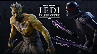 Nightbrother Warrior vs Electrobaton Purge Trooper - Jedi Fallen Order