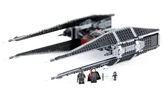 LEGO Star Wars Kylo Ren's TIE Fighter (Timelapse & Review) - Set 75179