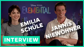 Elemental: Interview mit Emilia Schüle und Jannis Niewöhner zum neuen Pixar-Film