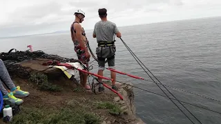 Drop rope 30 meters - прыжок 30 метров со скалы мыс Тобизина