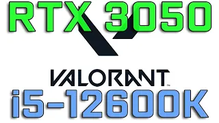 i5-12600K & RTX 3050 Valorant & CS:GO Streaming & Gaming Test