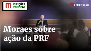 “Não há nenhum eleitor que deixou de votar”, diz Alexandre de Moraes sobre operações da PRF