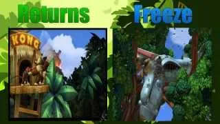 Donkey Kong Country Returns VS Tropical Freeze - Video Comparison