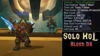 3 Million XP/HR - Solo Halls of Lightning - Blood Death Knight - Level 80-85 - Talents Glyphs Gear