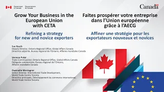 Refining a strategy for new exporters | Affiner une stratégie pour les exportateurs nouveaux