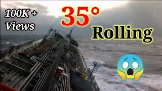 Massive Rolling | Rough Sea😱| Tanker Ship | Horrible