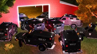 CRIMINAL BASE GETS SWATTED! - ERLC Roblox Liberty County