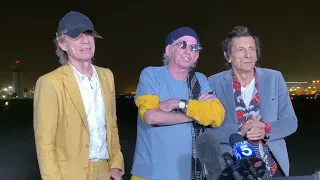 The Rolling Stones arrive in Burbank, CA