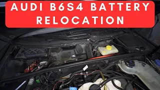 Audi B6S4 Battery Relocation