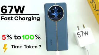 Realme 12 Pro 5G Charging Test | full Battery charged time 0% to 100% | Realme 12 Pro features 🔥