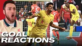 LIVE Goal Reactions - SL Benfica 1-3 Liverpool | LFC Fan Reacts