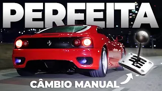 Convertemos uma Ferrari para Manual. E este foi o resultado. F360 Modena com Secret Weapon.