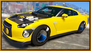 5000HP GTR R35 DESTROYS COPS IN GTA 5 RP