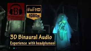 [HD Night Vision, 3D Audio] Haunted Mansion, Full Ride Experience - Magic Kingdom, Walt Disney World