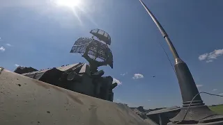 Russian Tor-M1 air defense systems in Ukraine.