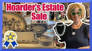 High-end hoarder estate sale! Come along for an exclusive preview and first day of the sale.