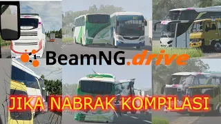 Begini jadinya video bus viral, di buat di game BeamNG Drive tapi dalam Crash Kompilasi