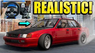 MOST Realistic Car Game With Steering Wheel!