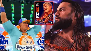 WWE 2K24 Roman Reigns & John Cena Ratings Revealed