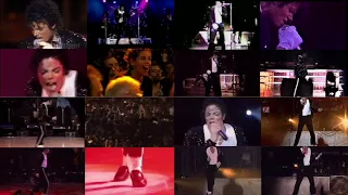 Michael Jackson - Billie Jean - Live (16 Versions Synced Together) Crystal Clear- HD