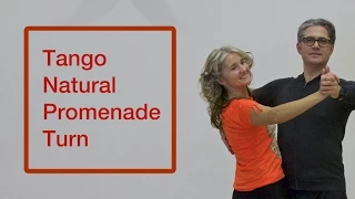How To Dance Tango Basic? | Natural Promenade Turn