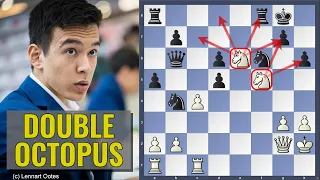 Double Octopus | Nodirbek Abdusattorov vs Nils Grandelius | Tepe Sigeman Malmö 2024