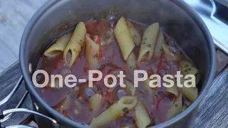 Outdoor One-pot tomato pasta on an Alcohol Stove (similar to Trangia) | Trail&Outdoor Pasta | 2022