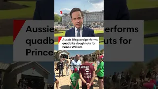 Aussie lifeguard performs quadbike doughnuts for Prince William