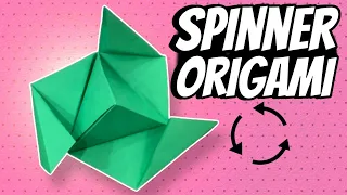 ORIGAMI SPINNER | HOW TO MAKE A PAPER SPINNER ORIGAMI