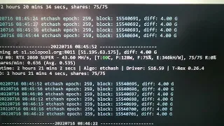 Solopool  ETC одна карта 2060super. за сколько дней найдёт блок? смотрим.