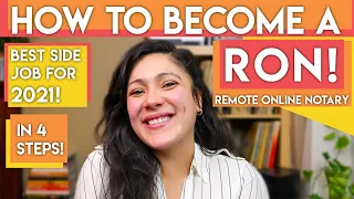 How To Become a REMOTE ONLINE NOTARY | Online Notarization | EXTRA INCOME JOBS