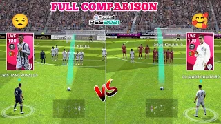 101 Rated Iconic C. Ronaldo Vs 100 Rated Iconic C. Ronaldo | Full Comparison | Pes 2021 Mobile