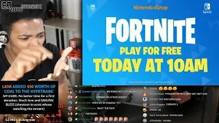 Etika Reacts To Fortnite For Switch