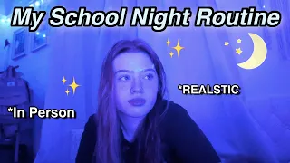 My REAL School Night Routine *in person* | Ruby Rose UK