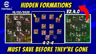 How To Get Hidden Formations Update | Best Formations In eFootball 2023 Mobile