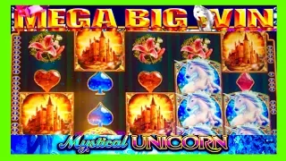 MEGA BIG WIN!!! 25 FREE SPINS! Mystical Unicorn WMS Slot Machine!