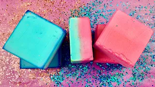 5 Double Dyed Gym Chalk Blocks 💕💙 l Ader l Crunchy l Satisfying