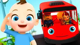 Baby Takes The Bus - Wheels On The Bus & More Nursery Rhymes & Kids Songs