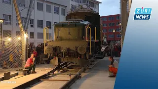 Historische Krokodil-Lokomotive kehrt an Geburtsort zurück