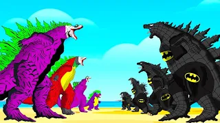 Evolution Of GODZILLA JOKER vs Evolution Of GODZILLA BATMAN : Who Is The King Of Monsters?